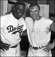 Tom's Old Days on X: “Old Days”Brooklyn Dodger Captain Pee Wee Reese with  his new DP partner,Jim Gilliam before a 1953 game at Ebbets Field.#MLB  #Dodgers⁠ ⁠ #Brooklyn #NYC #1950s  /