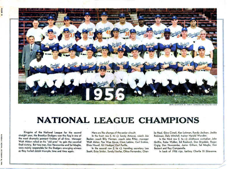 1952 Brooklyn Dodgers Team Photo 8X10 Pennant Winners Buy Any 2 Get 1 FREE 